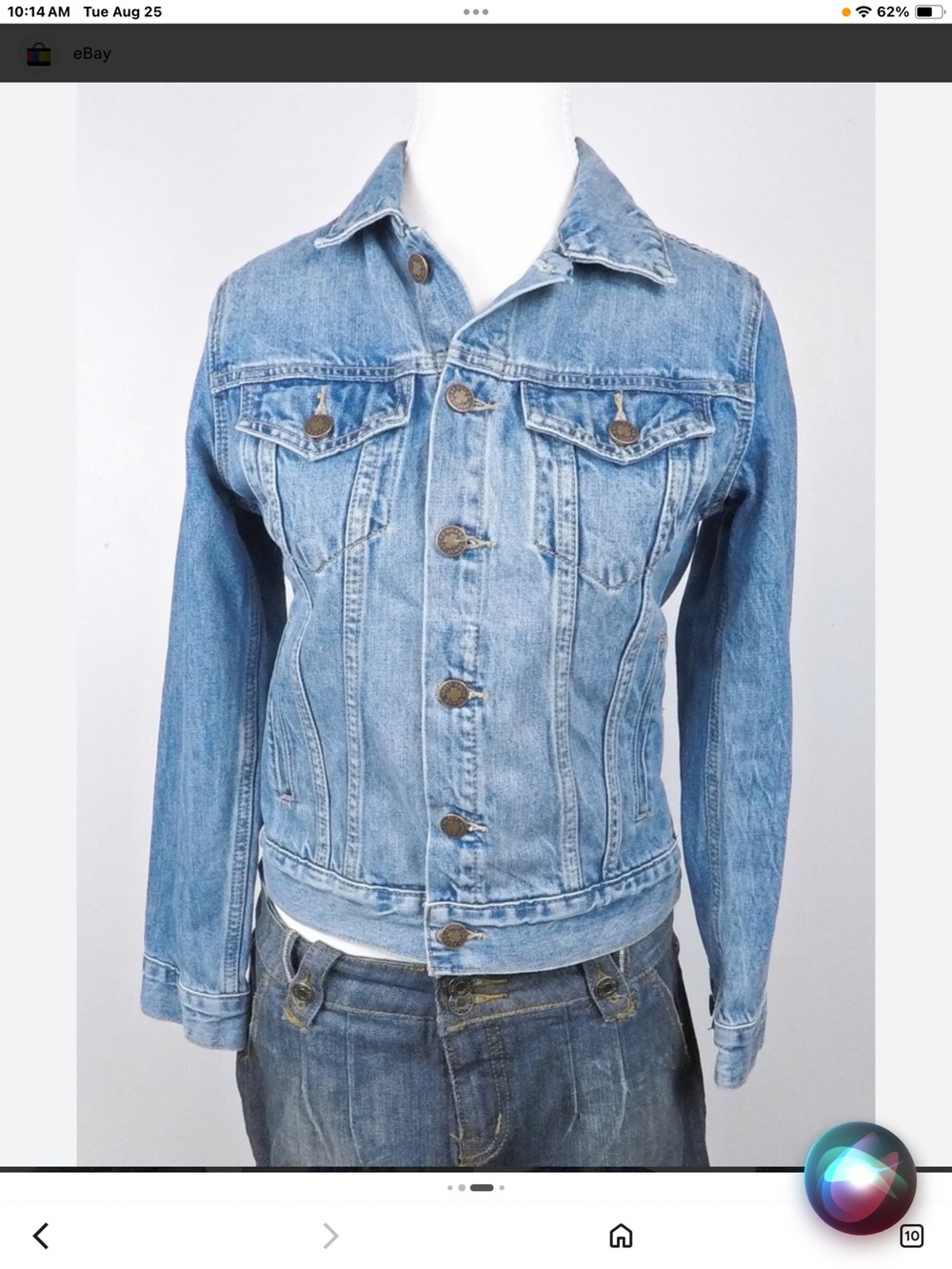 Lucky Brand Classic Light Blue Denim Jacket - Women's Casual Jean Jacket